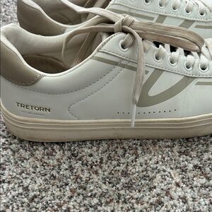 Tretorn womens Cream and White Sneakers
